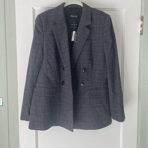 Madewell Blue and Black Blazer NWT